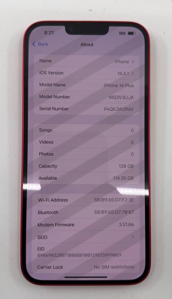 Apple iPhone 14 Plus 128GB Unlocked - Image 2
