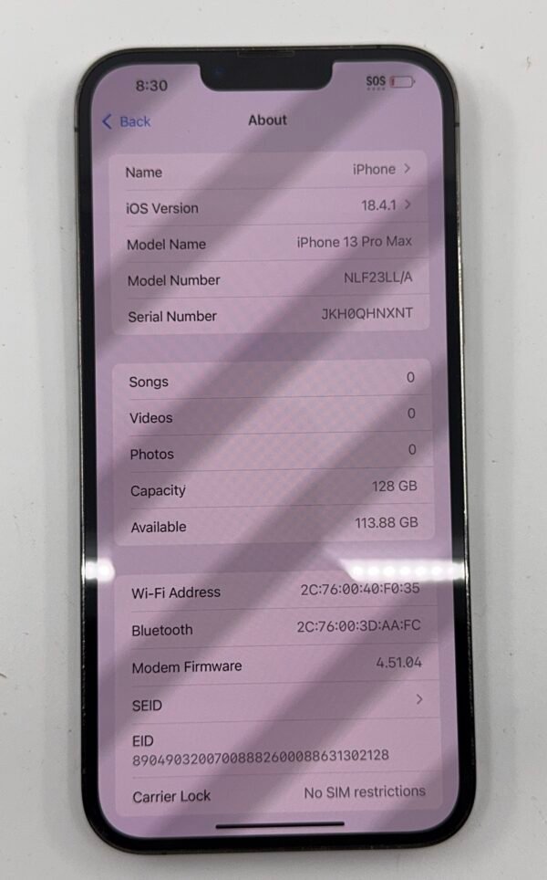 Apple iPhone 13 Pro Max 128GB Unlocked - Image 5